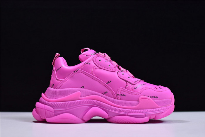 blcg sneaker triple.s.gomma rose red 524039 w2fa1 7634