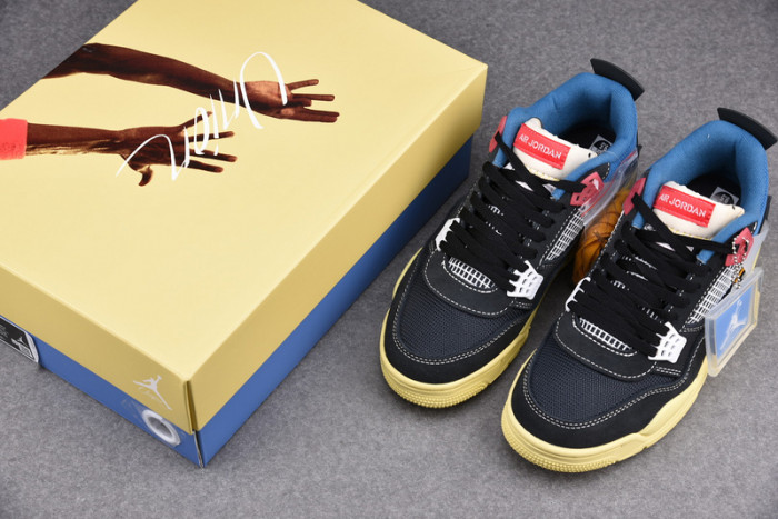 air jordan 4 retro union off noir dc9533-001