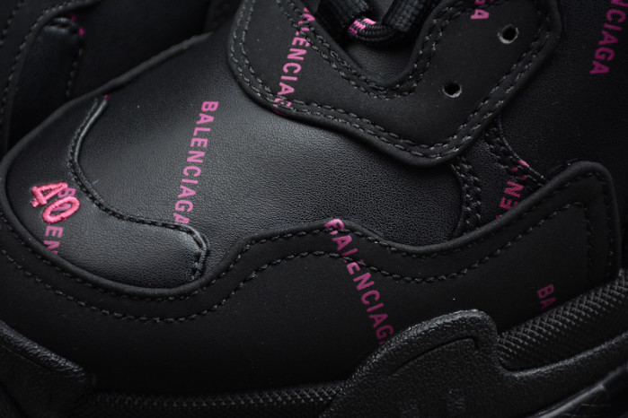 blcg sneaker triple.s.gomma black pink 524039-w2fa1-7635