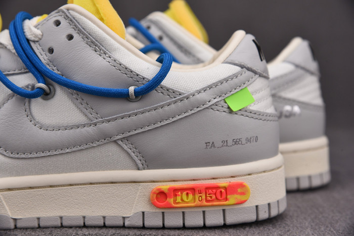 nike dunk low o-w lot 10 dm1602-112